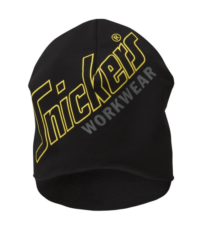 Snickers Workwear 9030 FlexiWork Mössa svart/gul, one-size