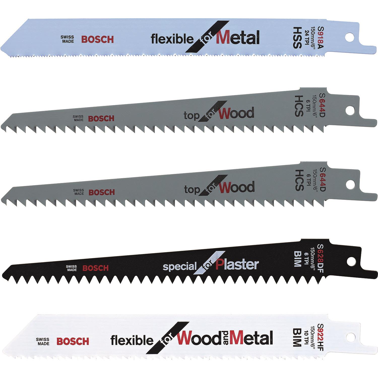 Bosch DIY F016800307 Grensågsskärset 5 delar, för KEO
