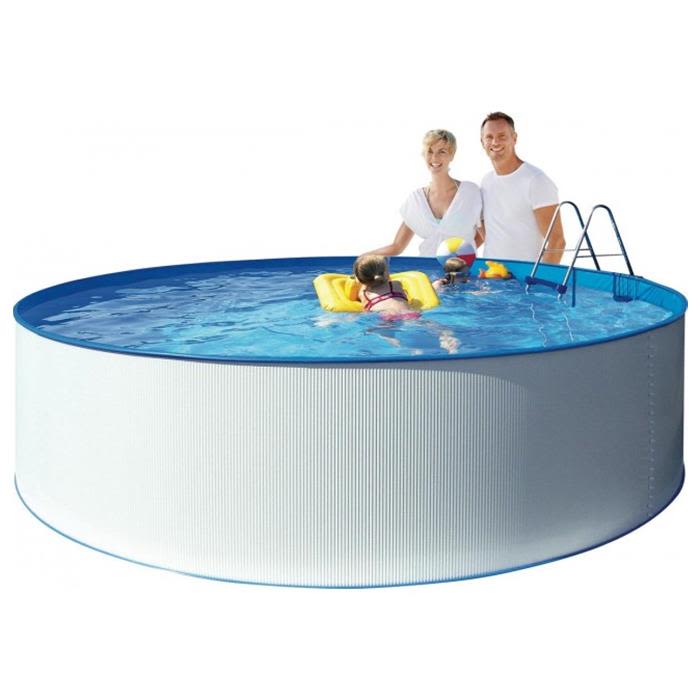 Swim &  Fun Kreta Bassengsett 460x90 cm, Hvit -  Bassenger  - Stål