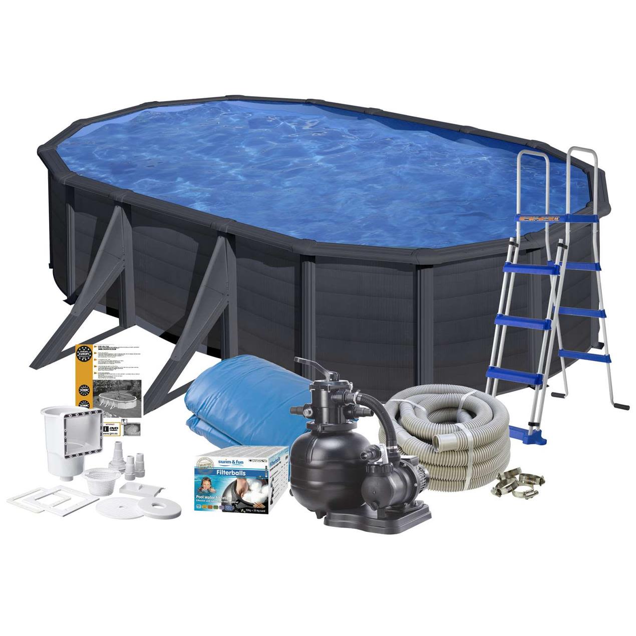 Swim & Fun 2718 Bassengpakke 5 x 3 x 1,2 m, 14 455 l