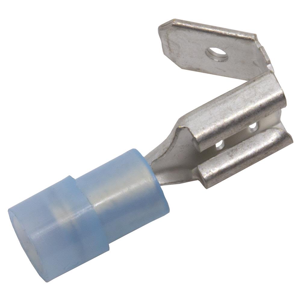 Abiko KA2507FLSH-CP Kabelsko flatstiftshylsa med hane, 10-pack