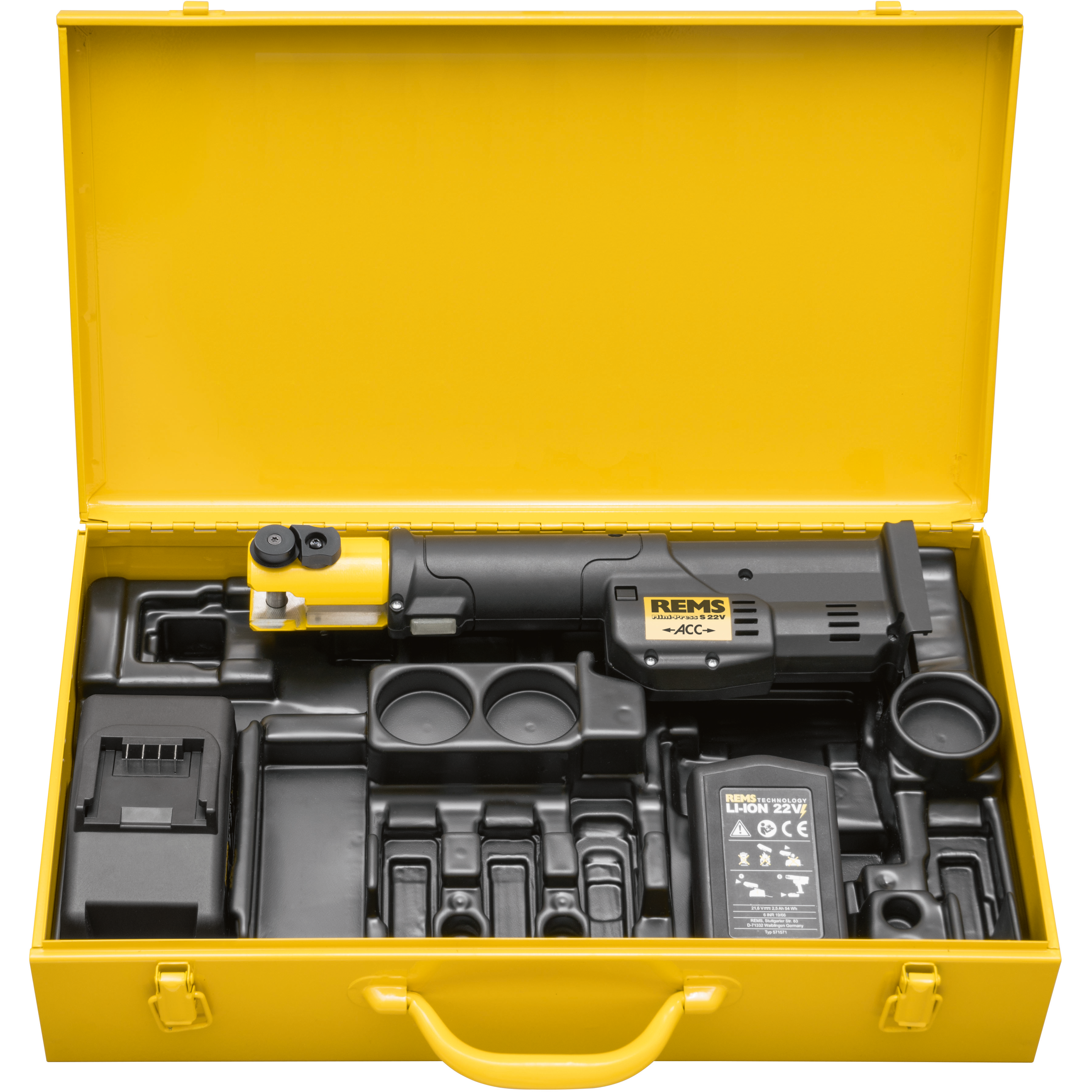 REMS Mini-Press S Pressmaskin med batteri och laddare