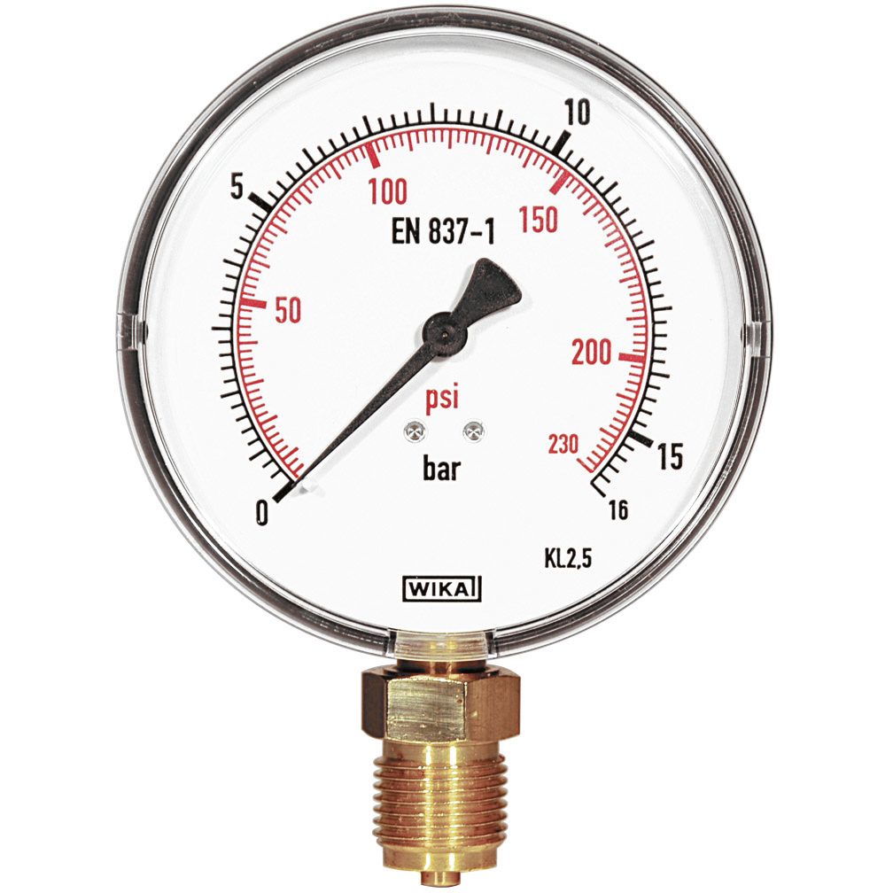 REMS 115045 Manometer fingraderad skala, 16 bar