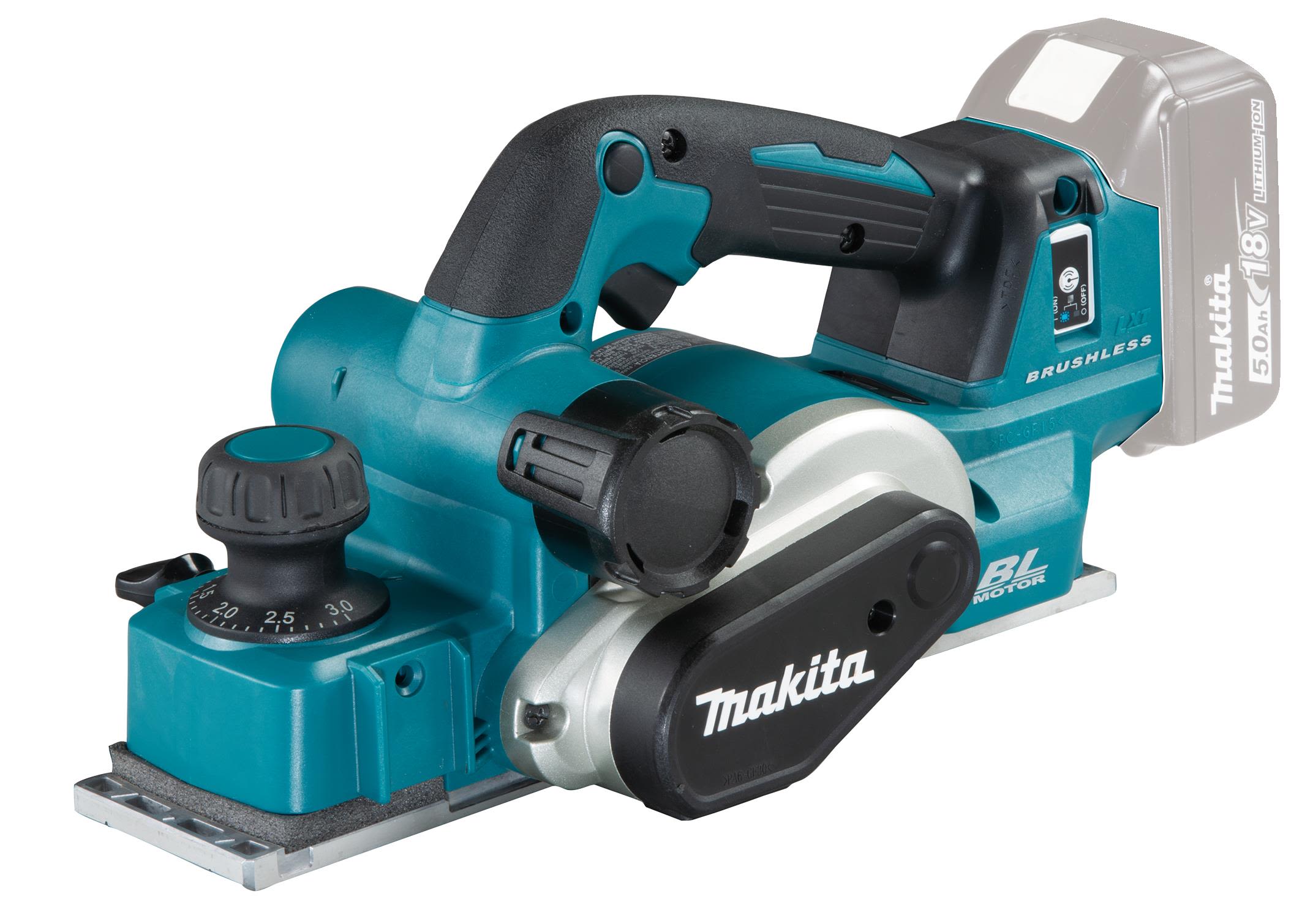 Makita DKP181Z Hyvel utan batteri och laddare