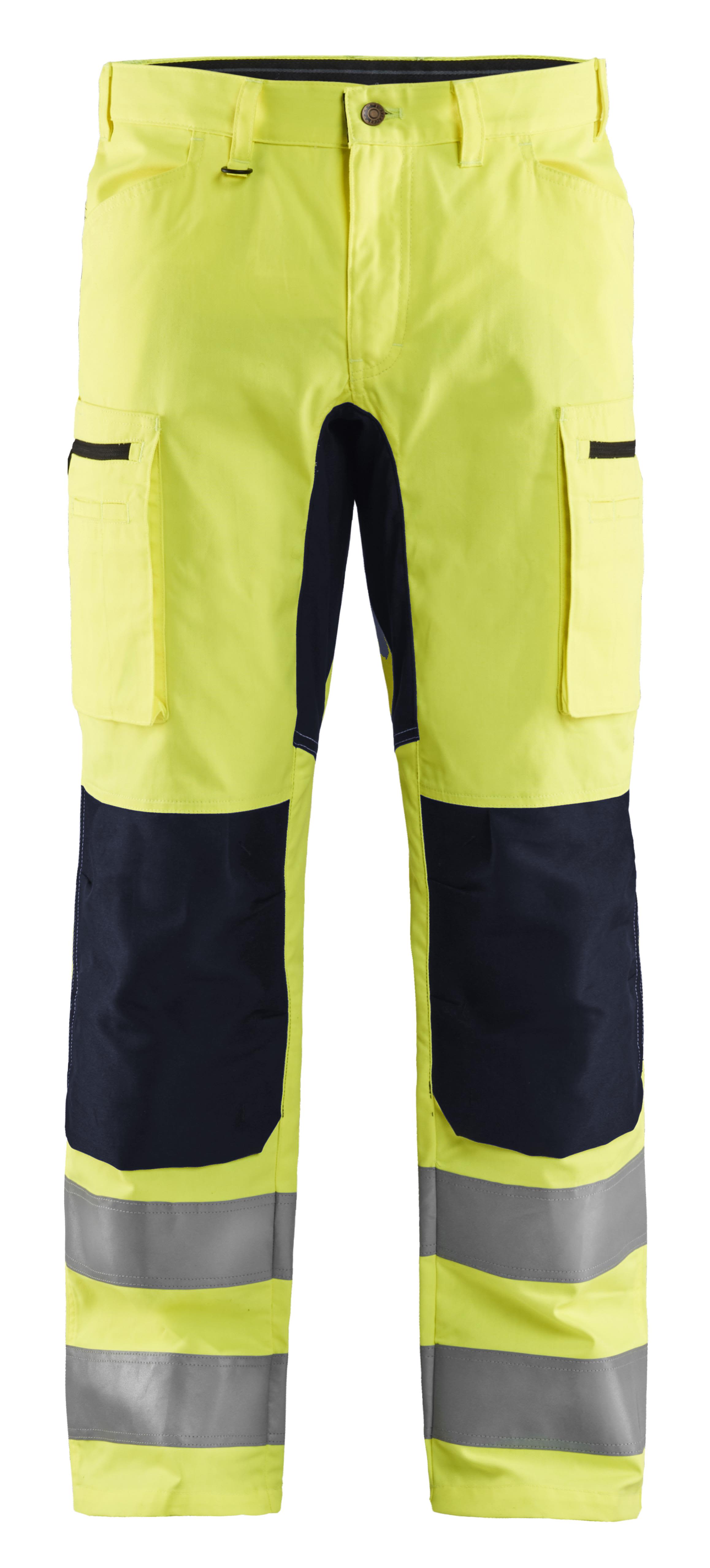 Blåkläder 158518113399C50 Synlighetsbukse med stretch, varselgul/svart Str. C50