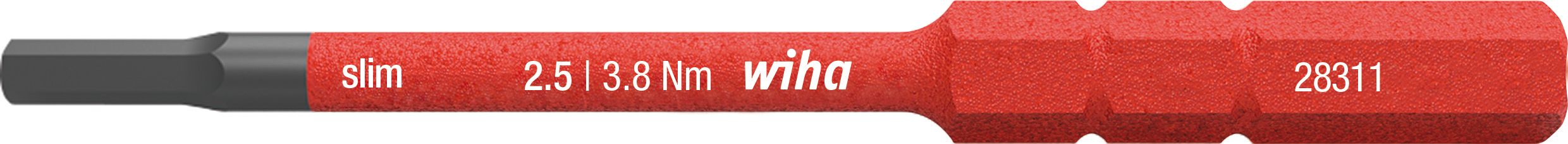 Wiha slimBit 37226 Bits sekskant, 75 mm, 1000 V 5x75mm