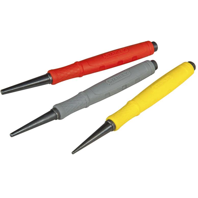 STANLEY 0-58-930 Spikerdorsett 3 deler, 0,6/1,6/2,4 mm