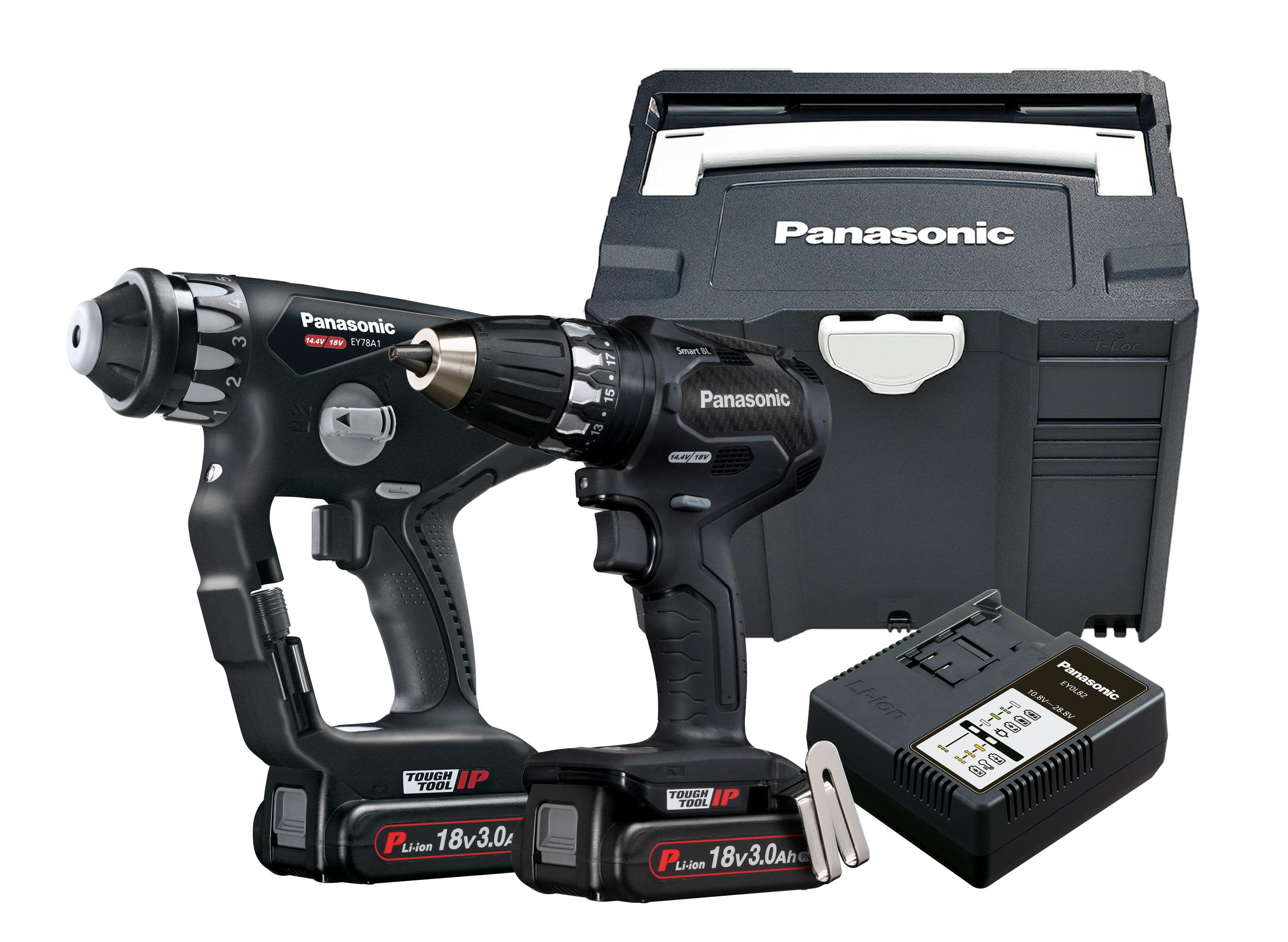 Panasonic EYC250PN EYC250PN2G32 Verktygspaket med borrskruvdragare och borrhammare