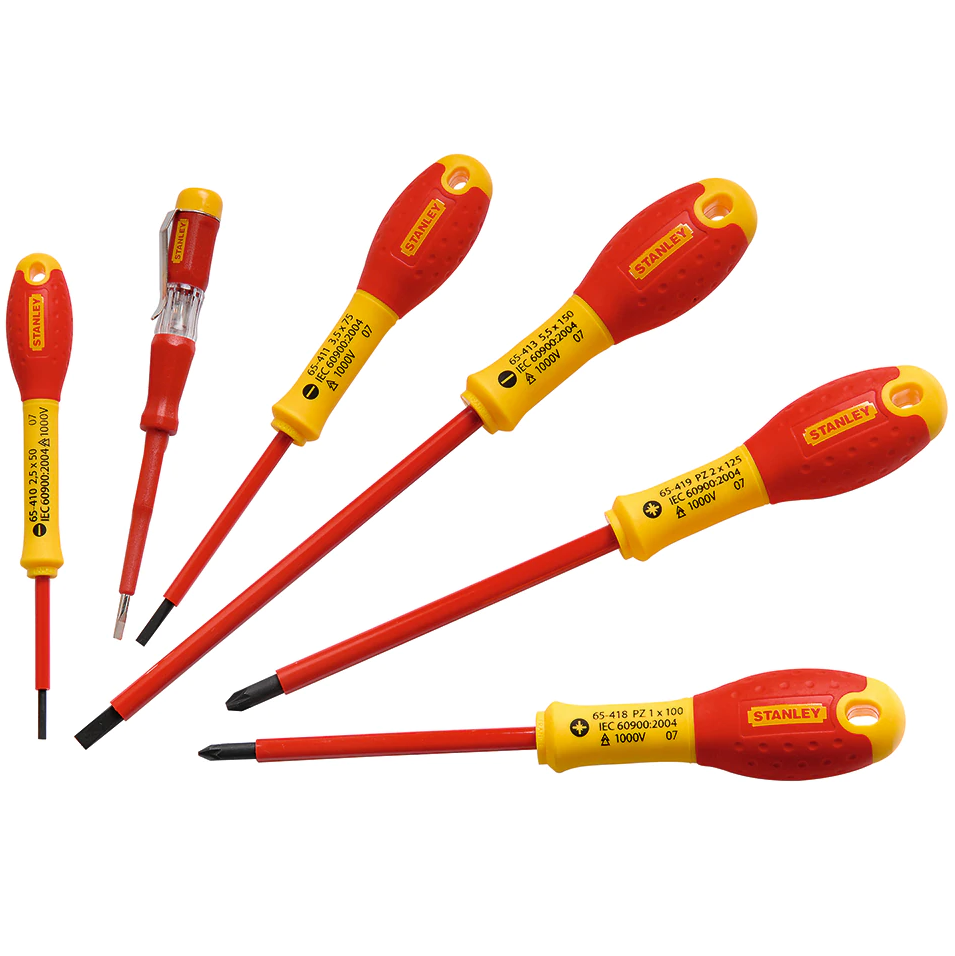 STANLEY SKRUTREKKERE 6 stk ISOLERTE FATMAX 0-65-443