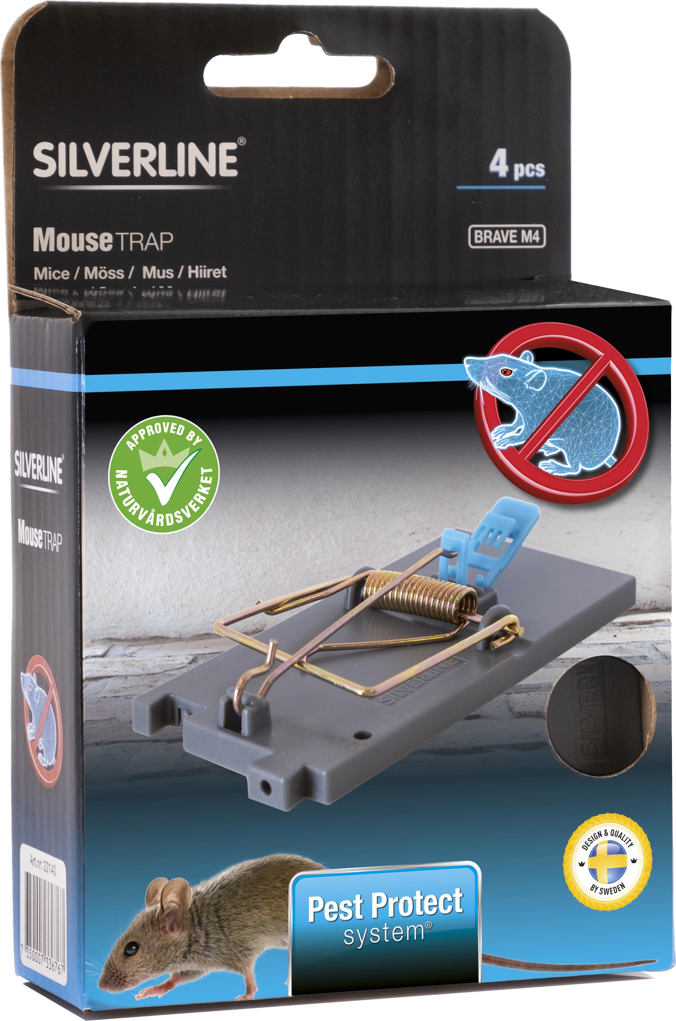 Silverline Brave Musfälla 4-pack