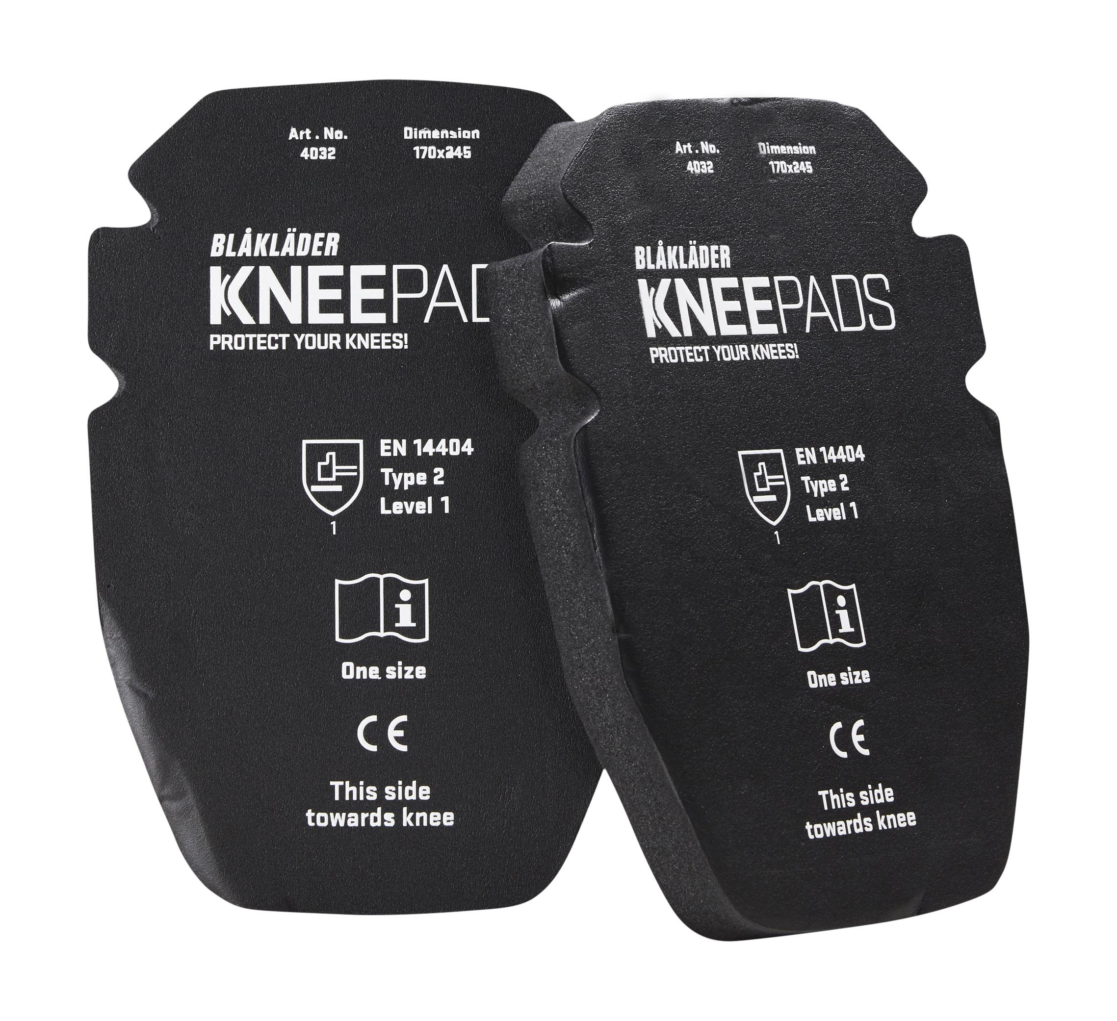 Blåkläder 403212079900onesize Knäskydd 25 mm, svart, one size