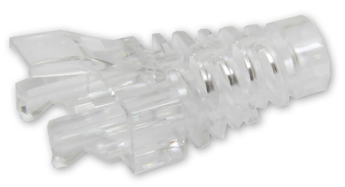 Eurolan 13A-00-11WT Böjskydd för modularplugg, 10-pack