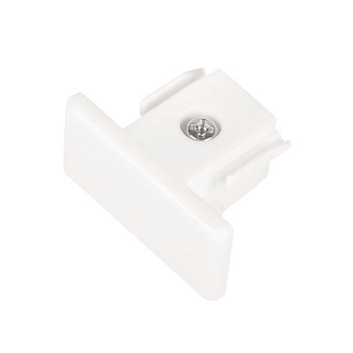 Hide-a-Lite LiteTrac Endestykke 1-faset, hvit