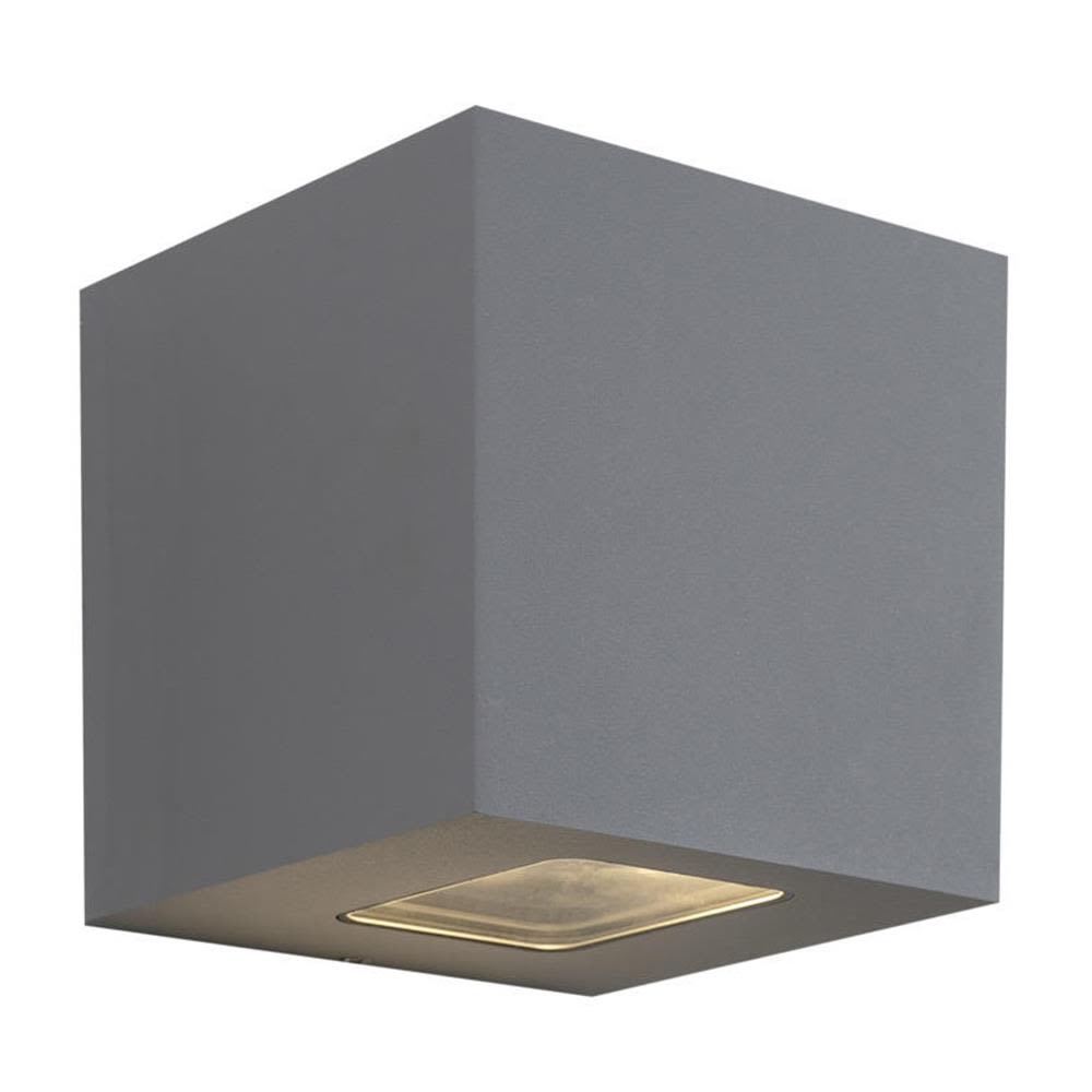Hide-a-Lite Cube XL II Väggarmatur 3000K, 1890 lm, 80°, 25W, IP65 Grå
