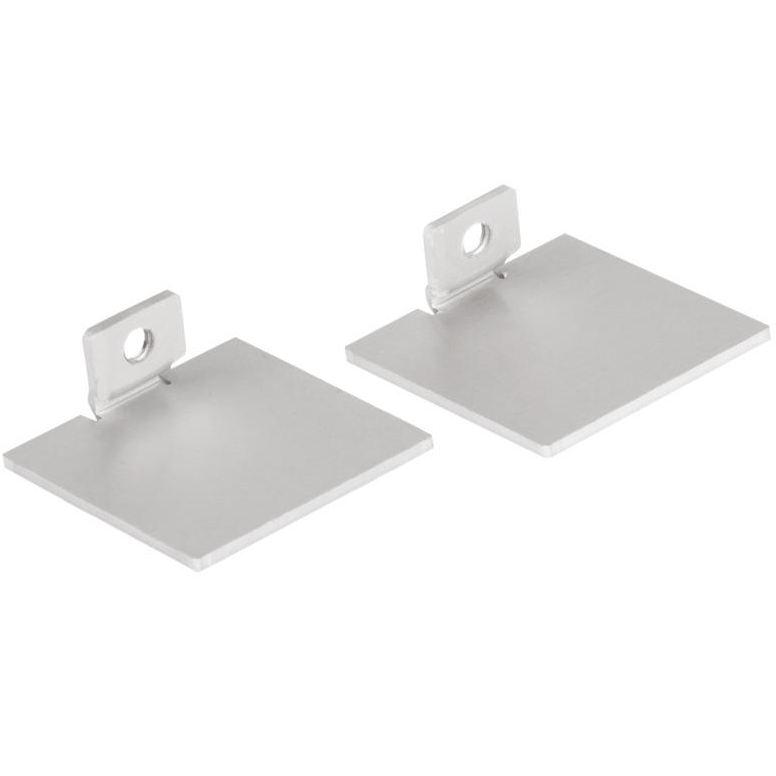 Hide-a-Lite Maxi U Gavl aluminium, 2-pakning