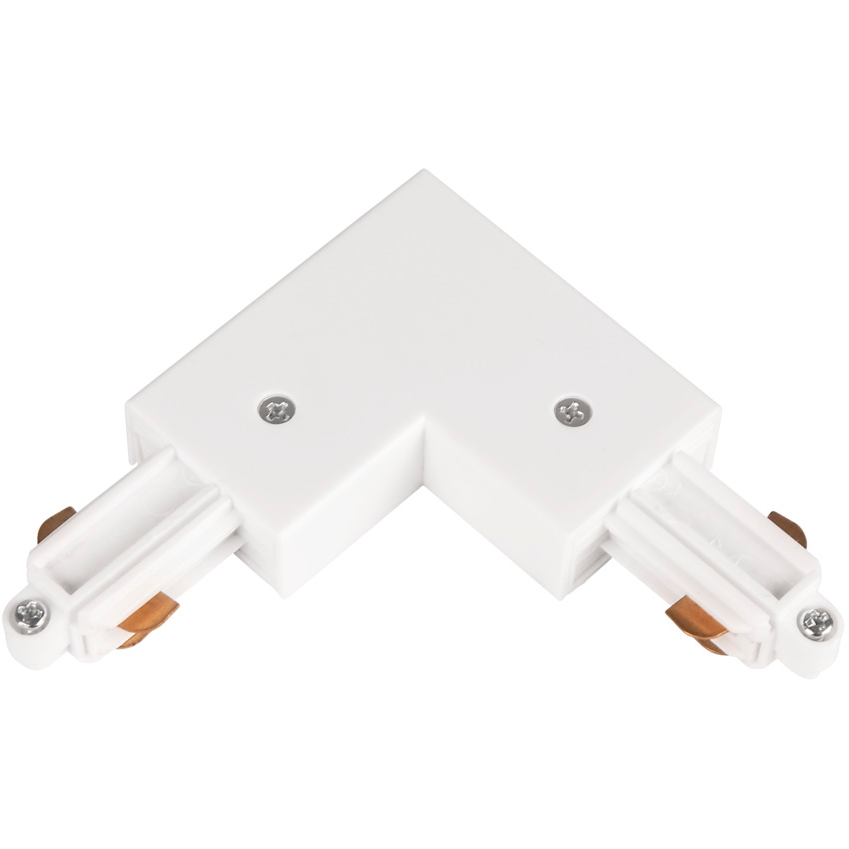 Hide-a-Lite LiteTrac L-anslutning 1-fas, vit Inner