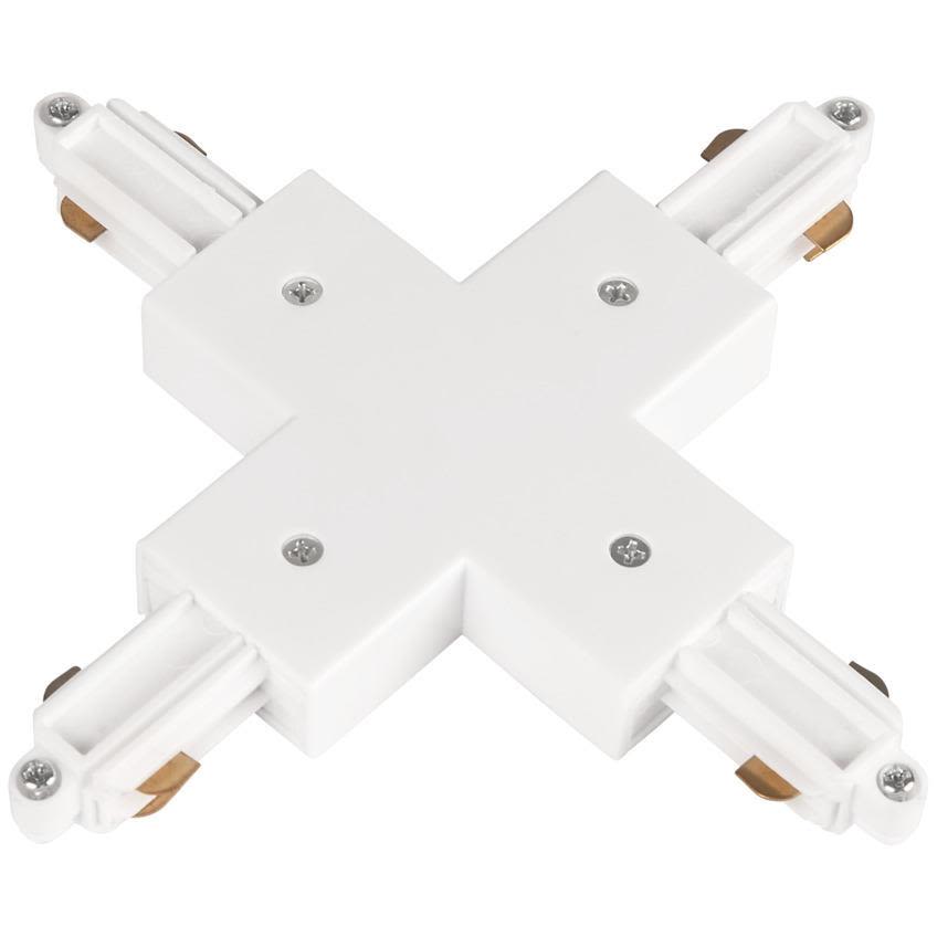 Hide-a-Lite LiteTrac X-tilkobling 1-faset, hvit