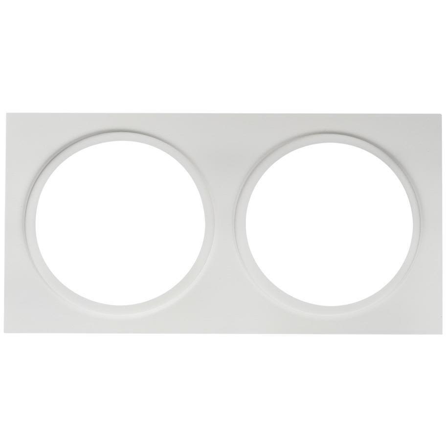 Hide-a-Lite 7470046 Dekorramme Ø 85 mm, hvit II: for 2 armaturer