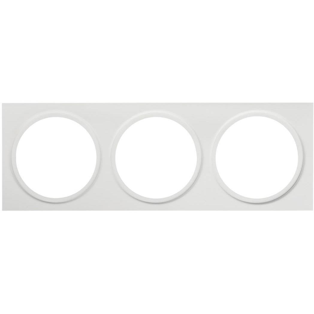 Hide-a-Lite 7470047 Dekorramme Ø 85 mm, hvit III: for 3 armatur