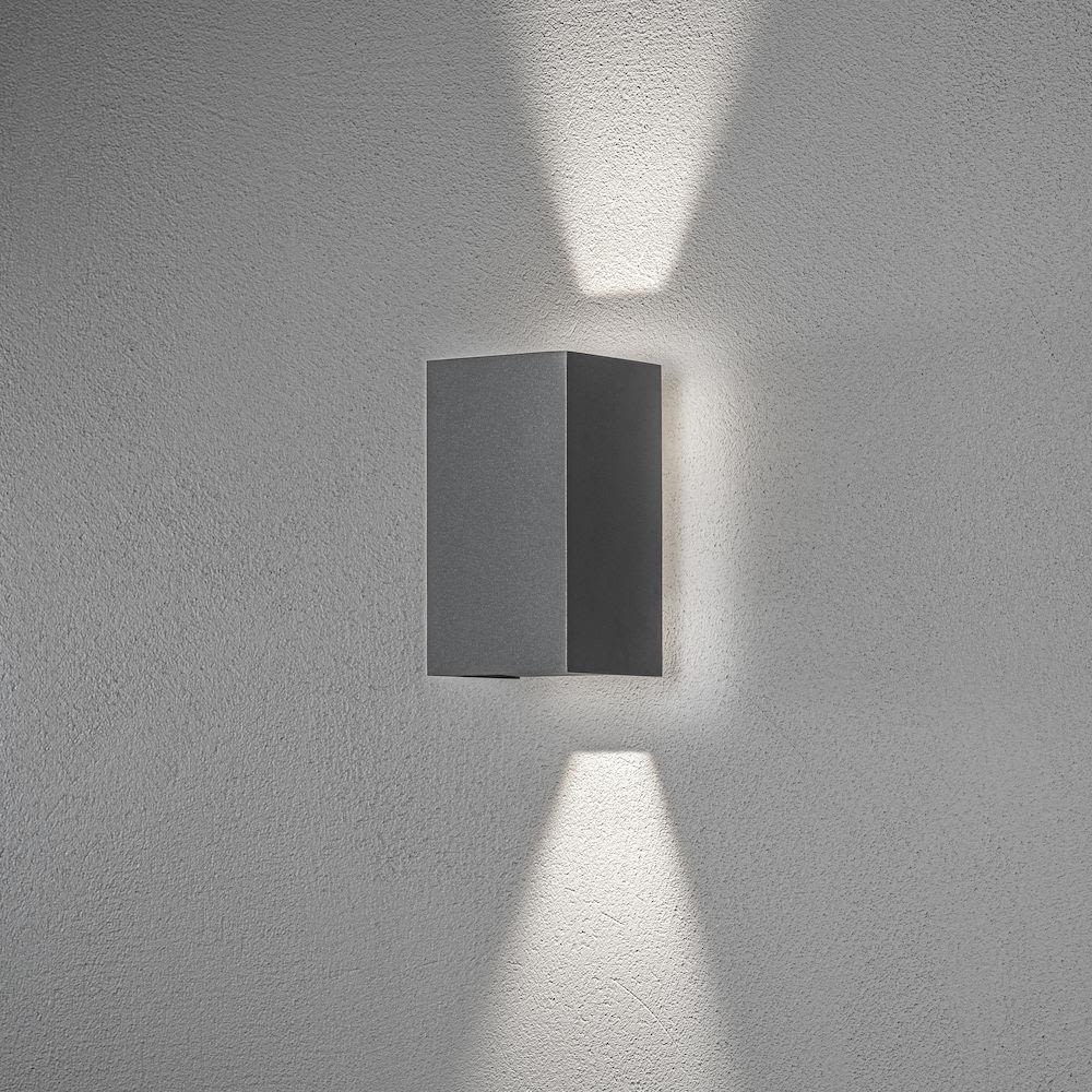 Konstsmide Cremona Veggarmatur LED, mørkegrå 3 x 3 W