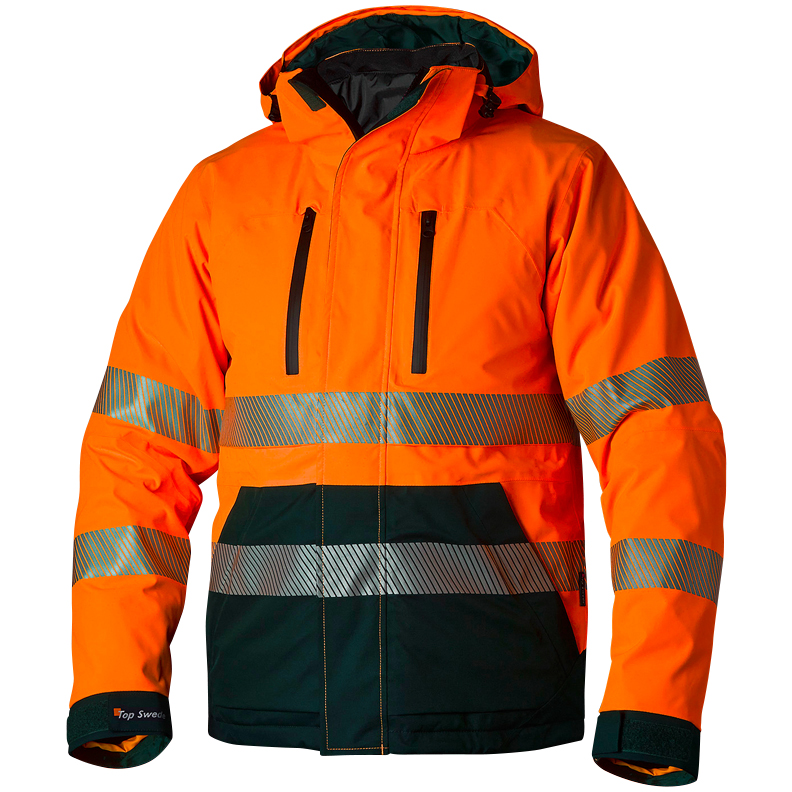 Top Swede 127 Jakke varsel, oransje/marineblå Varsel, Oransje/Marineblå