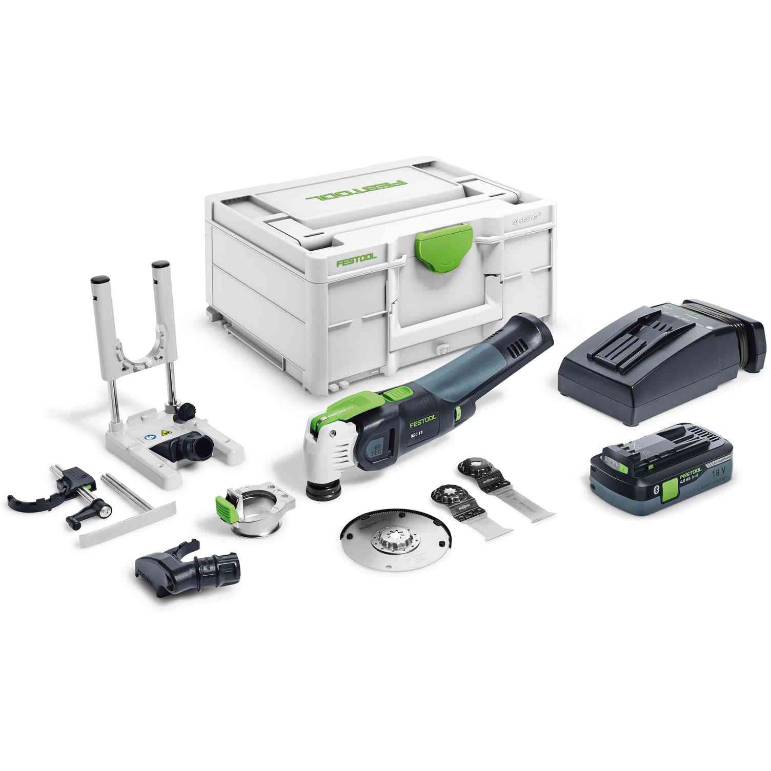 Festool OSC 18 HPC 4,0 EI-Set VECTURO Multiverktyg med batteri och laddare