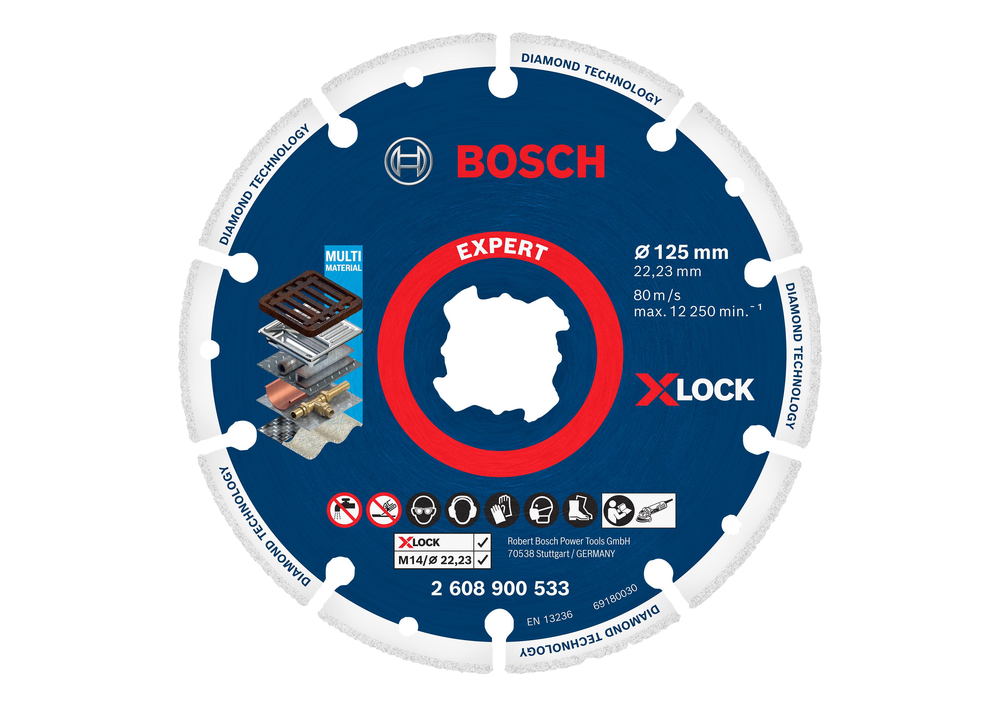 Bosch Expert Diamond Metal Wheel Diamantkapskive med X-LOCK 125 x 22,23 mm