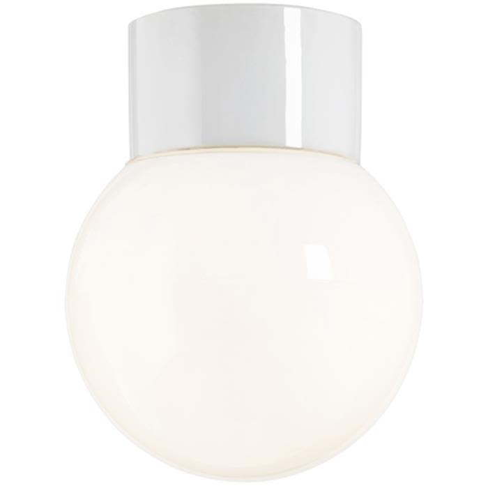 Ifö Electric 6040-840-10 Takarmatur blank, vit, rak, IP54, LED