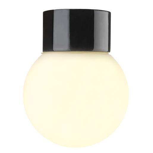 Ifö Electric 6041-800-16 Takarmatur matt, rak, IP54, LED Svart
