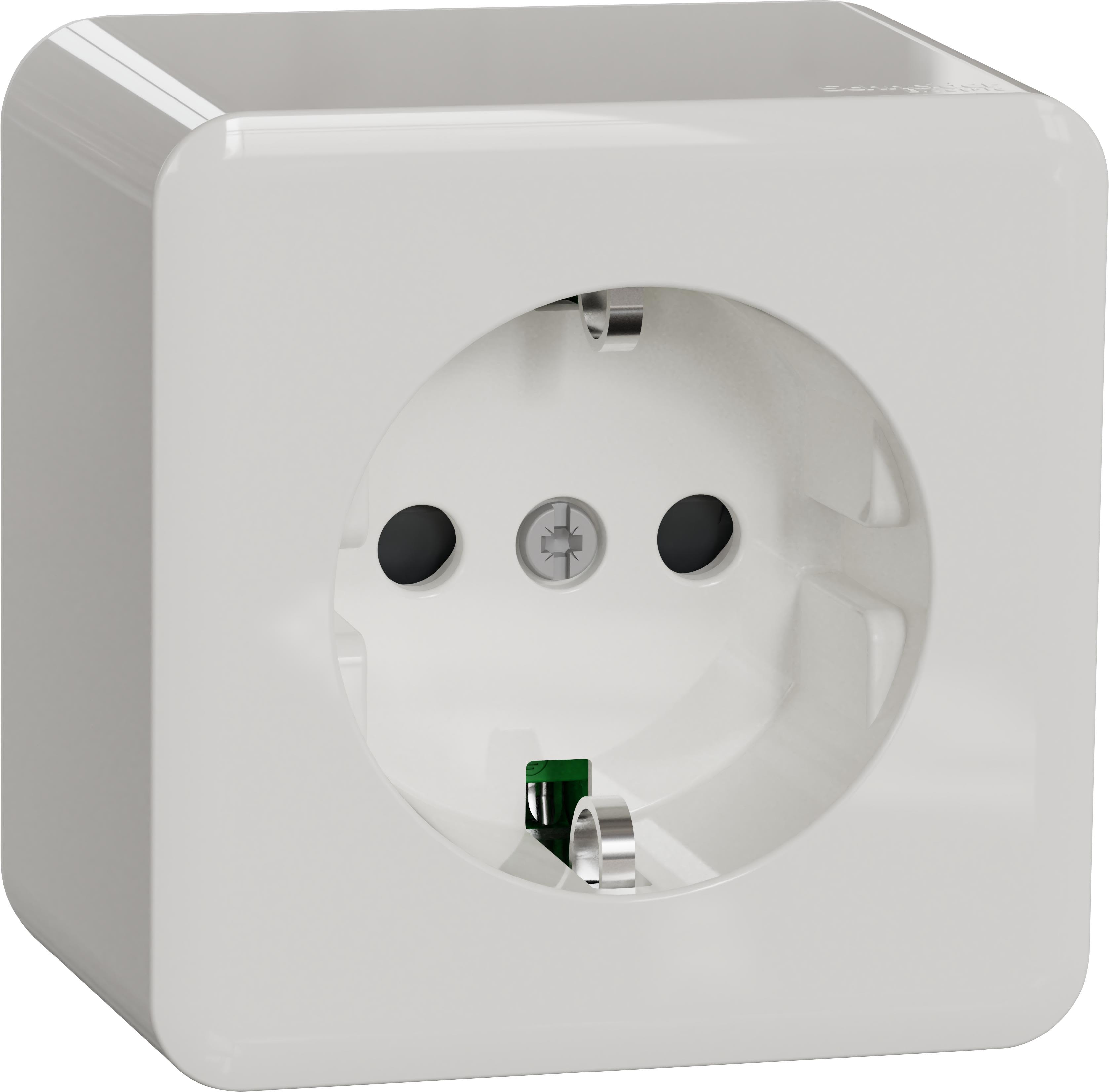 Schneider Electric Exxact WDE016076 Vägguttag 250 V, utanpåliggande montage