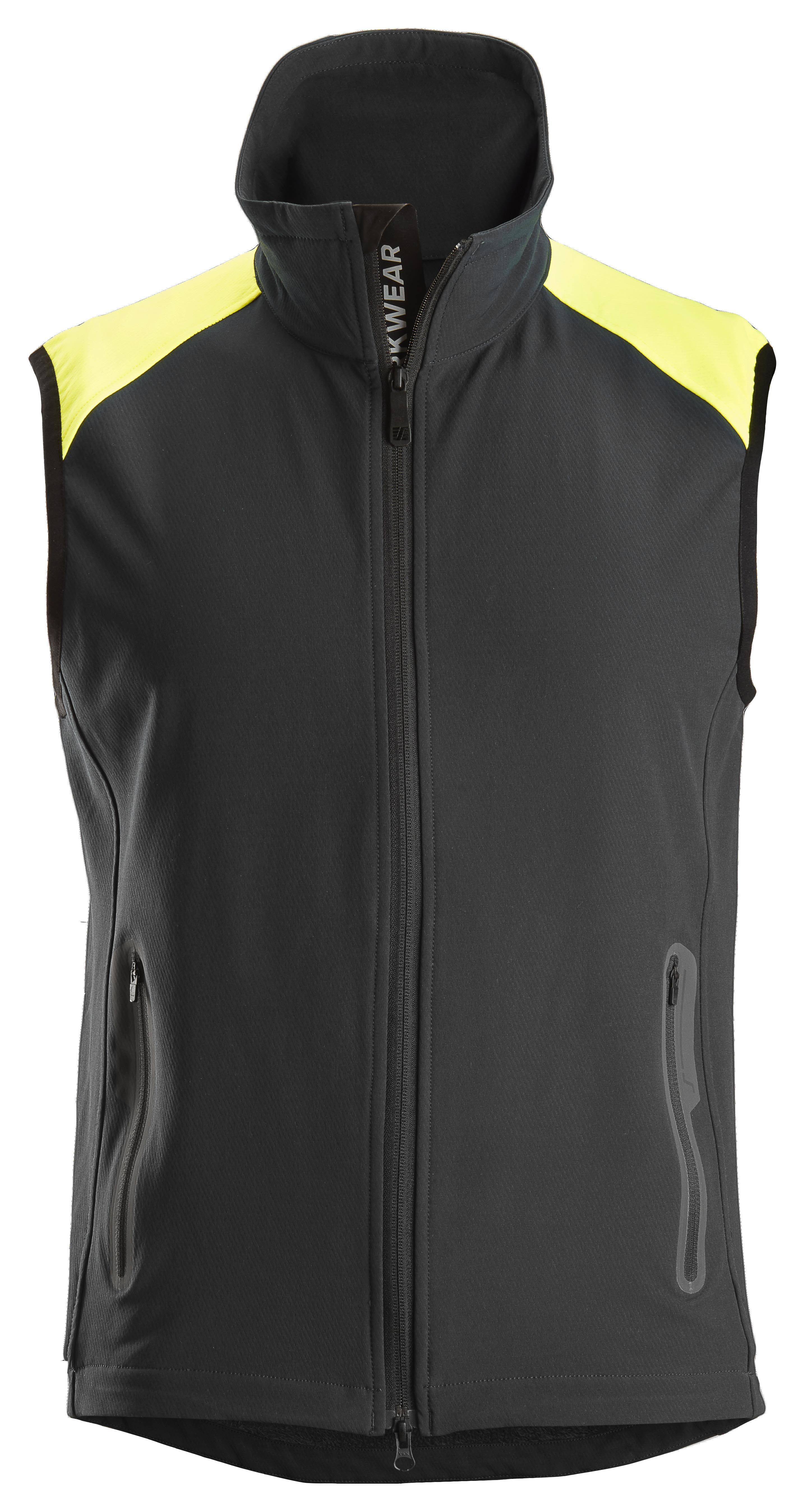 Snickers Workwear 8029 Väst svart/neongul Svart/Neongul