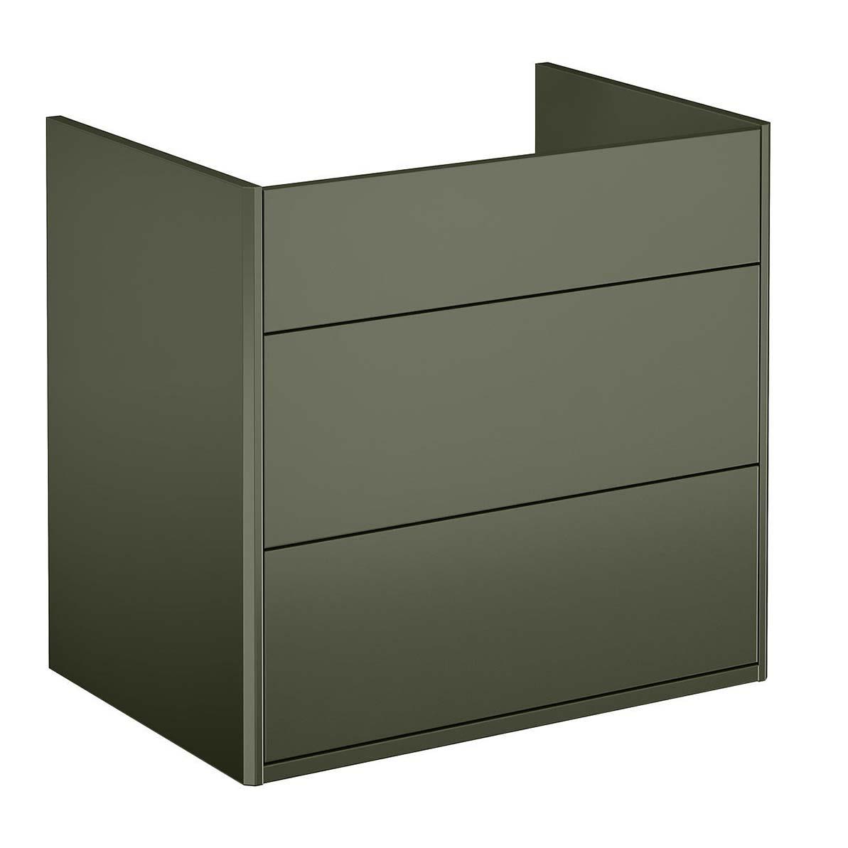 Gustavsberg Graphic Kommod grön, 60 cm Utan tvättställ