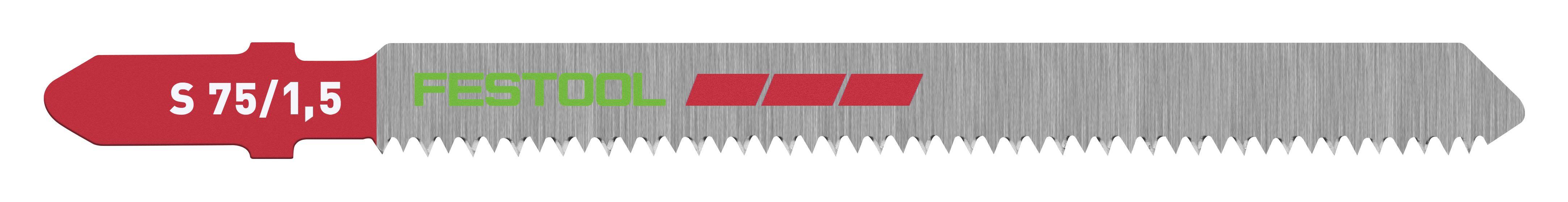 Festool PLASTICS PROFILE S 75/1,5/5 Sticksågsblad 5-pack