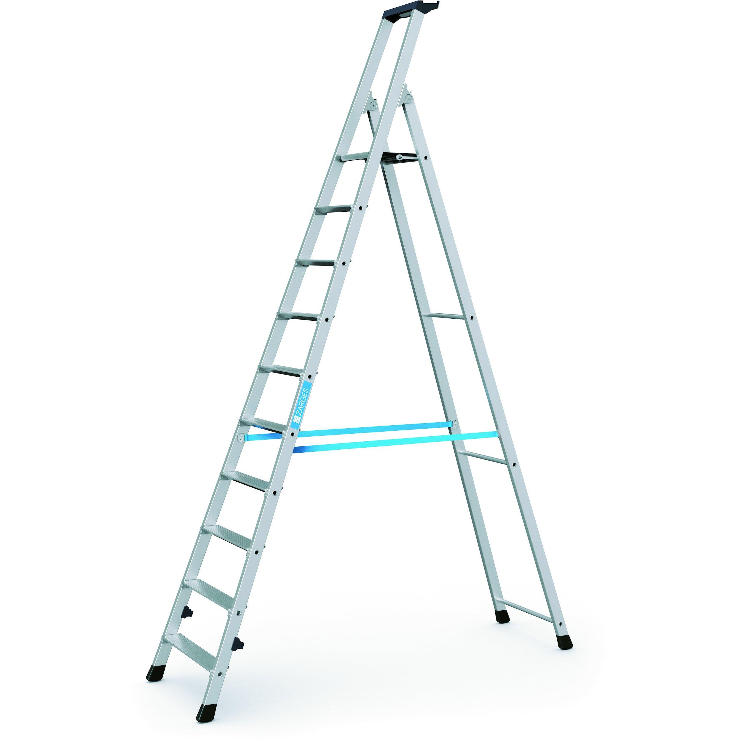 Zarges Nova S Trappestige 10-trinns, 2,15 m