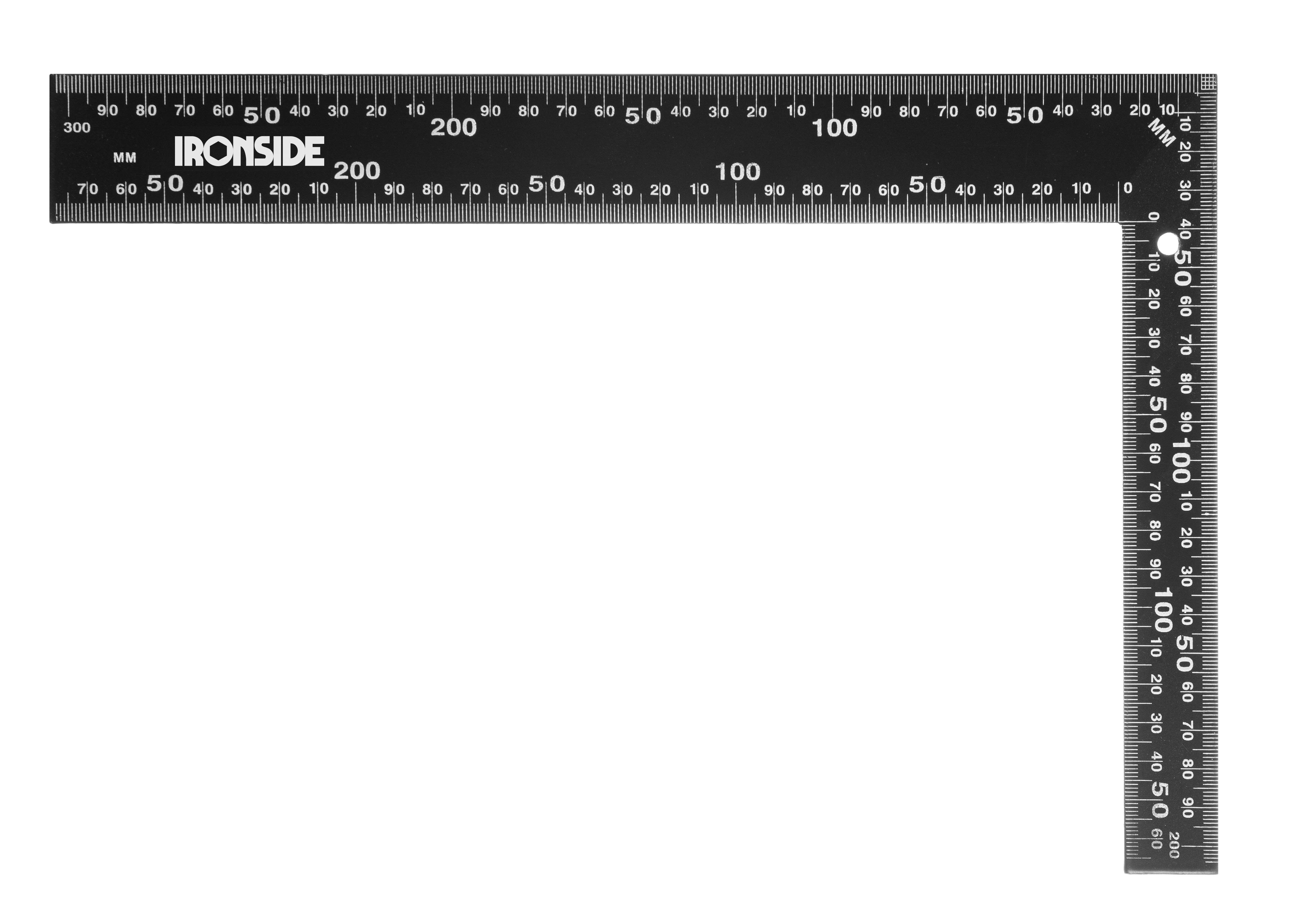 Ironside 102548 Stålvinkel svart 30 cm