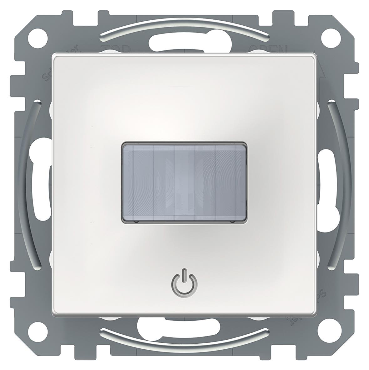 Schneider Electric Exxact Rörelsesensor med tryckknapp Vit, blank