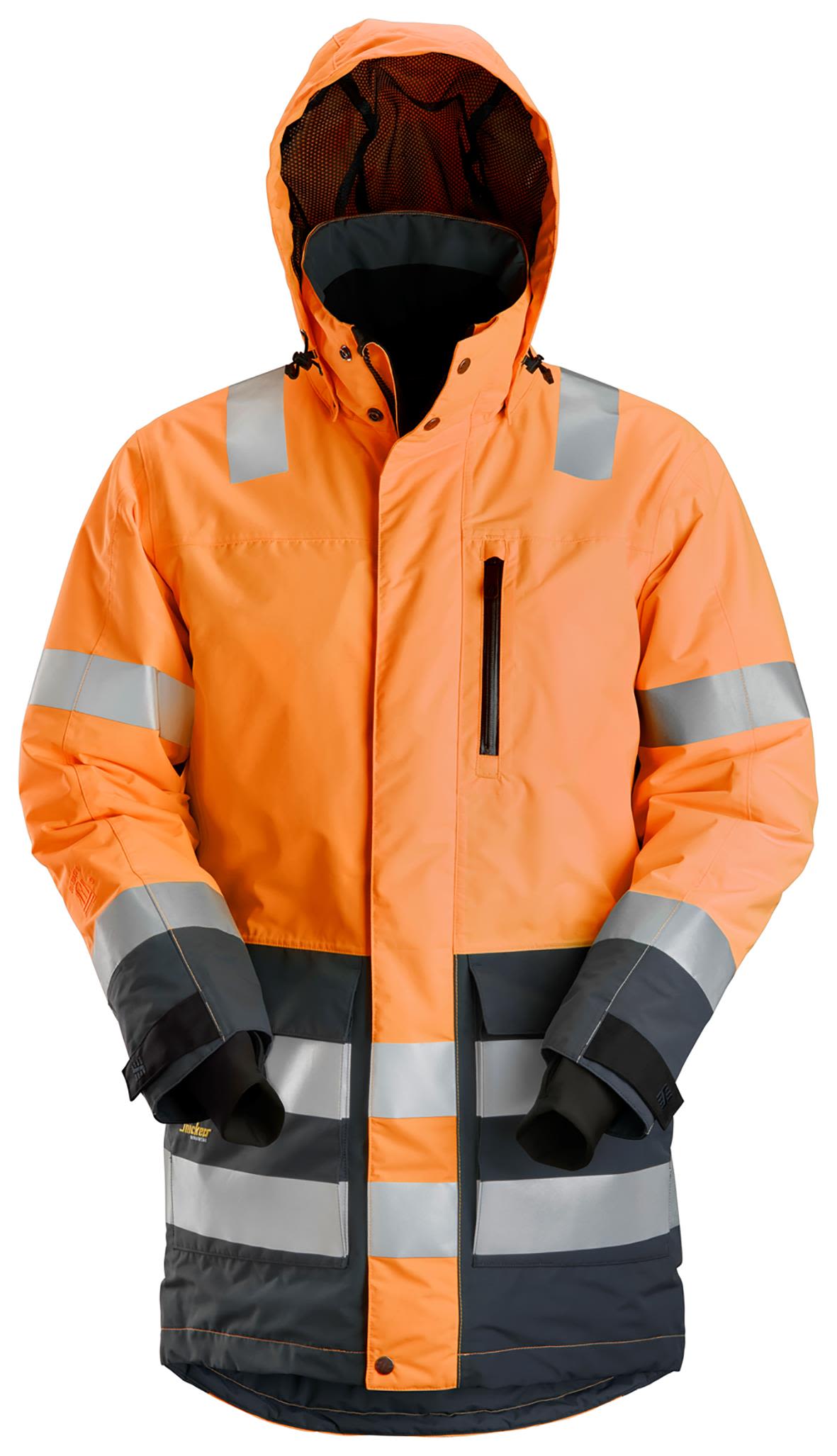 Snickers Workwear 1830 AllroundWork Varseljakke varsel, orange, vanntett Varsel, Oransje