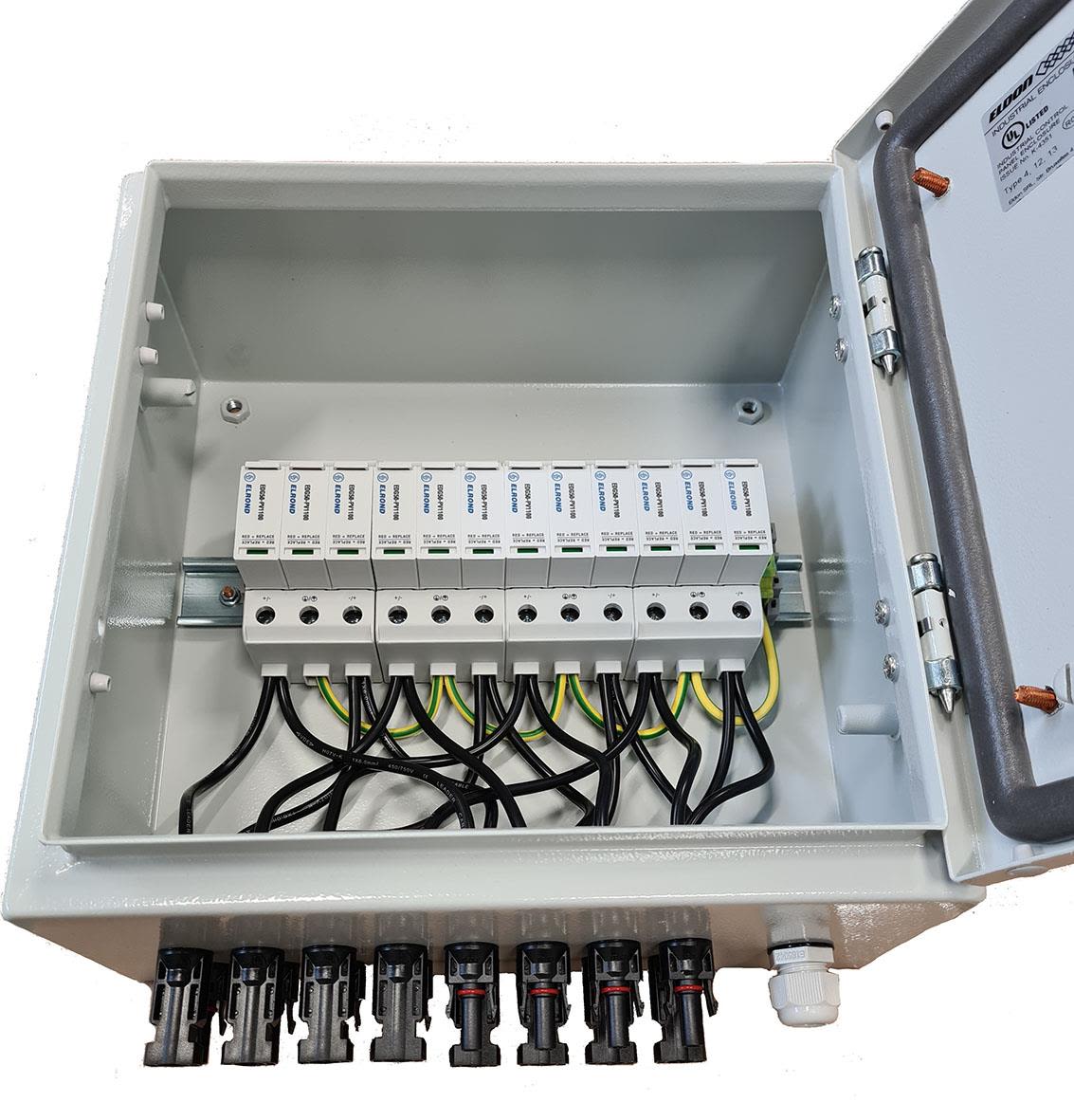 Elrond ÅSKPKT SOL 4 Plåtkapsling med solcellskydd, för 4 strängar