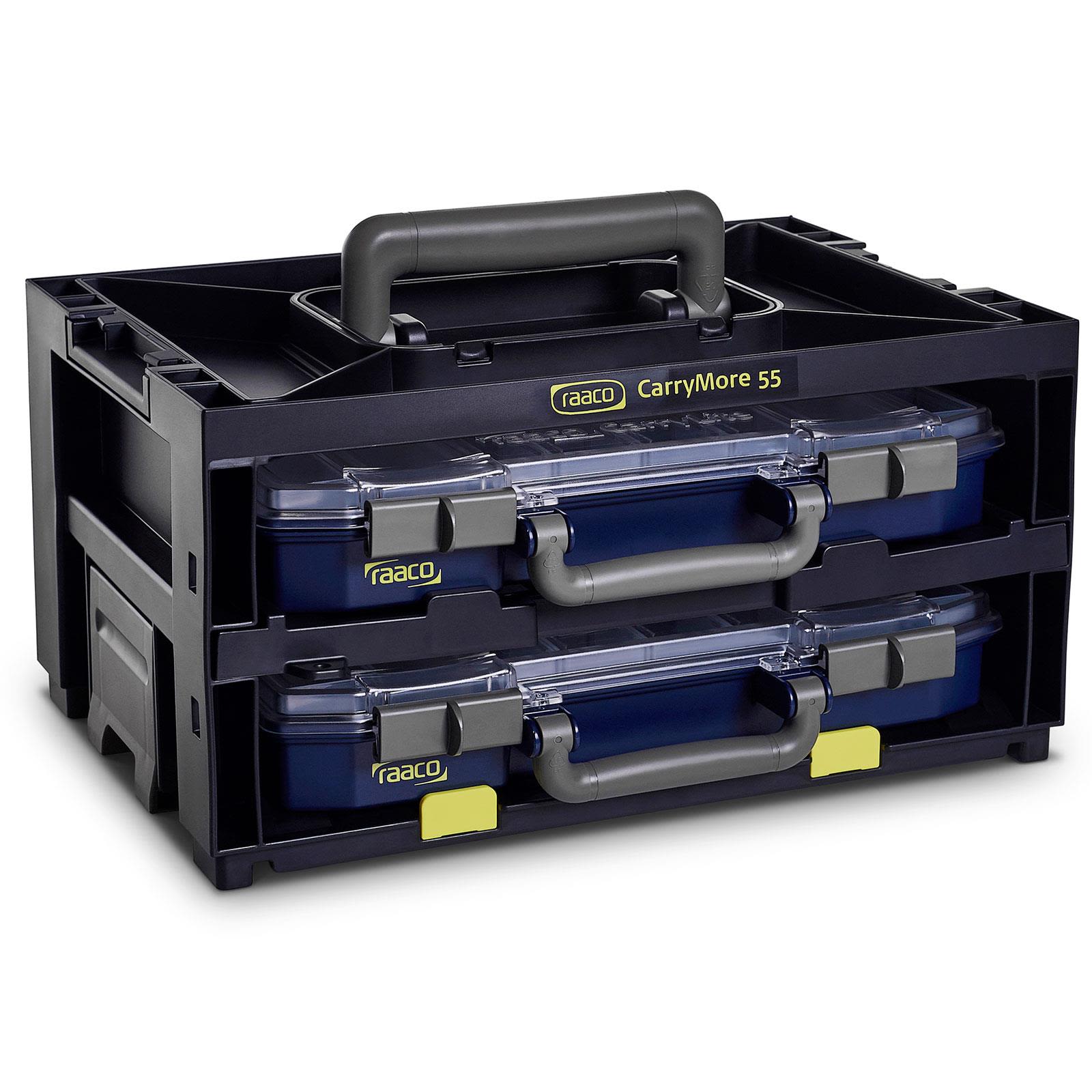 raaco CarryMore 55x2, Bærebrakett, CarryLite 55 4x8-16, Sort, 386 mm, 278 mm, 195 mm