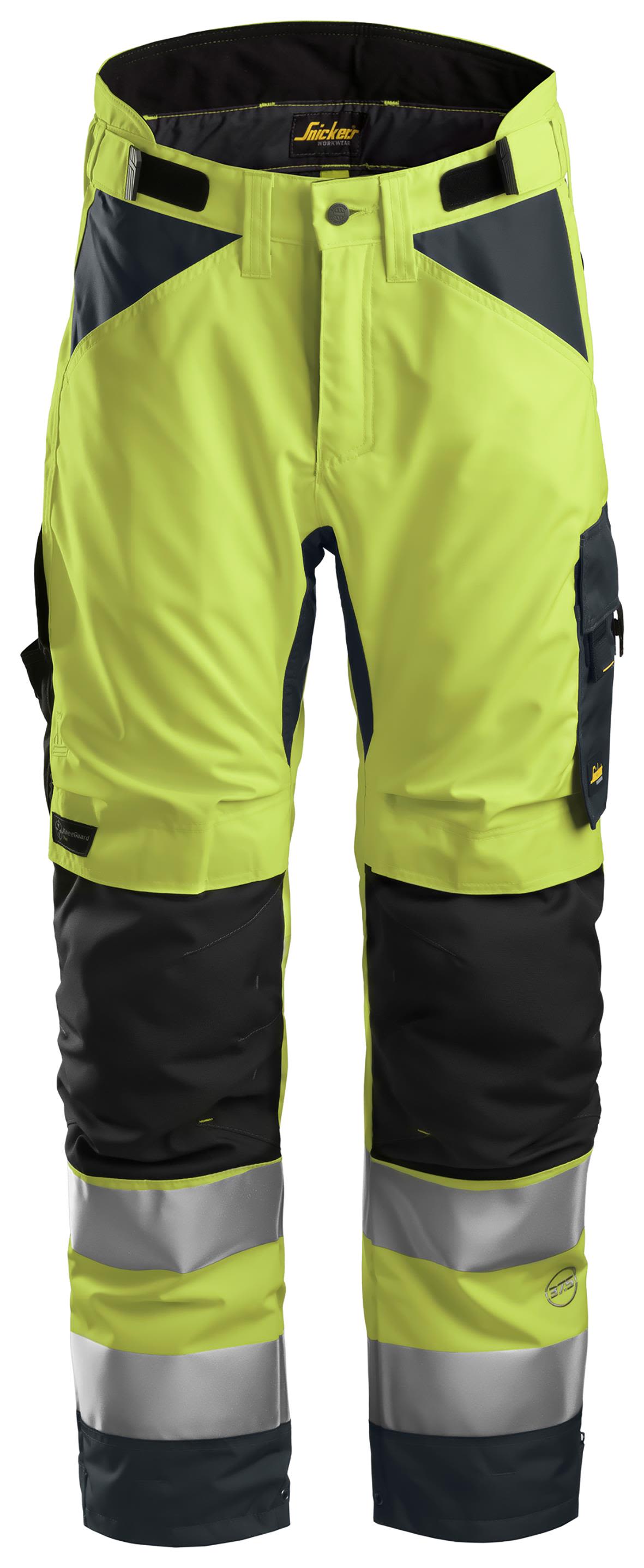 Snickers Workwear 6639 AllroundWork Vinterbukse varsel, gul, lang størrelse Varsel, Gul