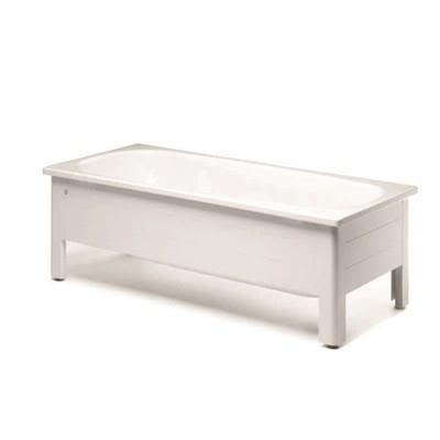 Gustavsberg GB21701 Helfrontstativ hvit, med front og endestykke 1700 mm