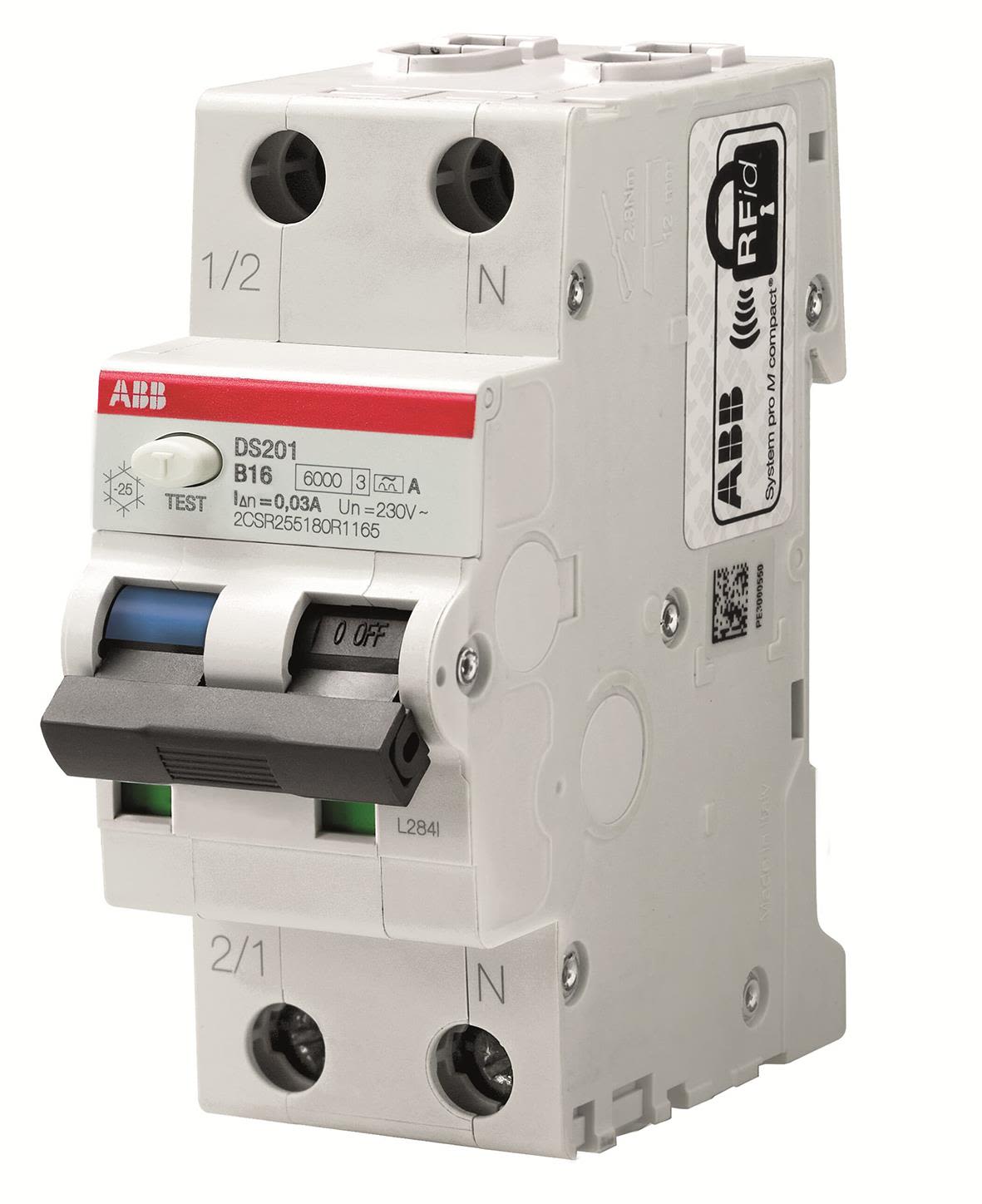 ABB 2CSR255180R3407 Personskyddsautomat 6kA, K-karakteristik, typ A DS201 K40 A300