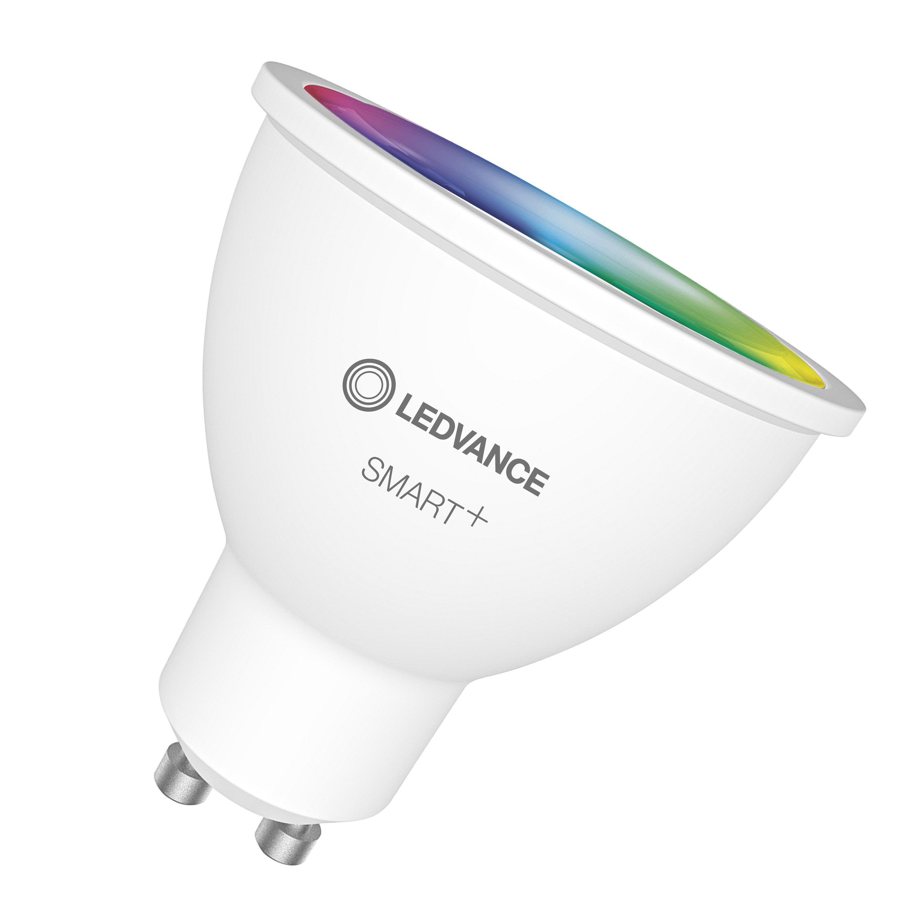 Spot Multicolour LED-reflektorlampe 4.9 W, 350 lm, GU10, Bluetooth, dimbar