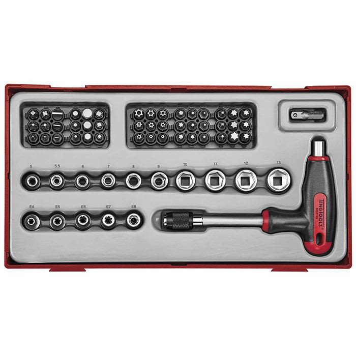 Teng Tools TTTHQ62 Bitsmejselsats 62 delar