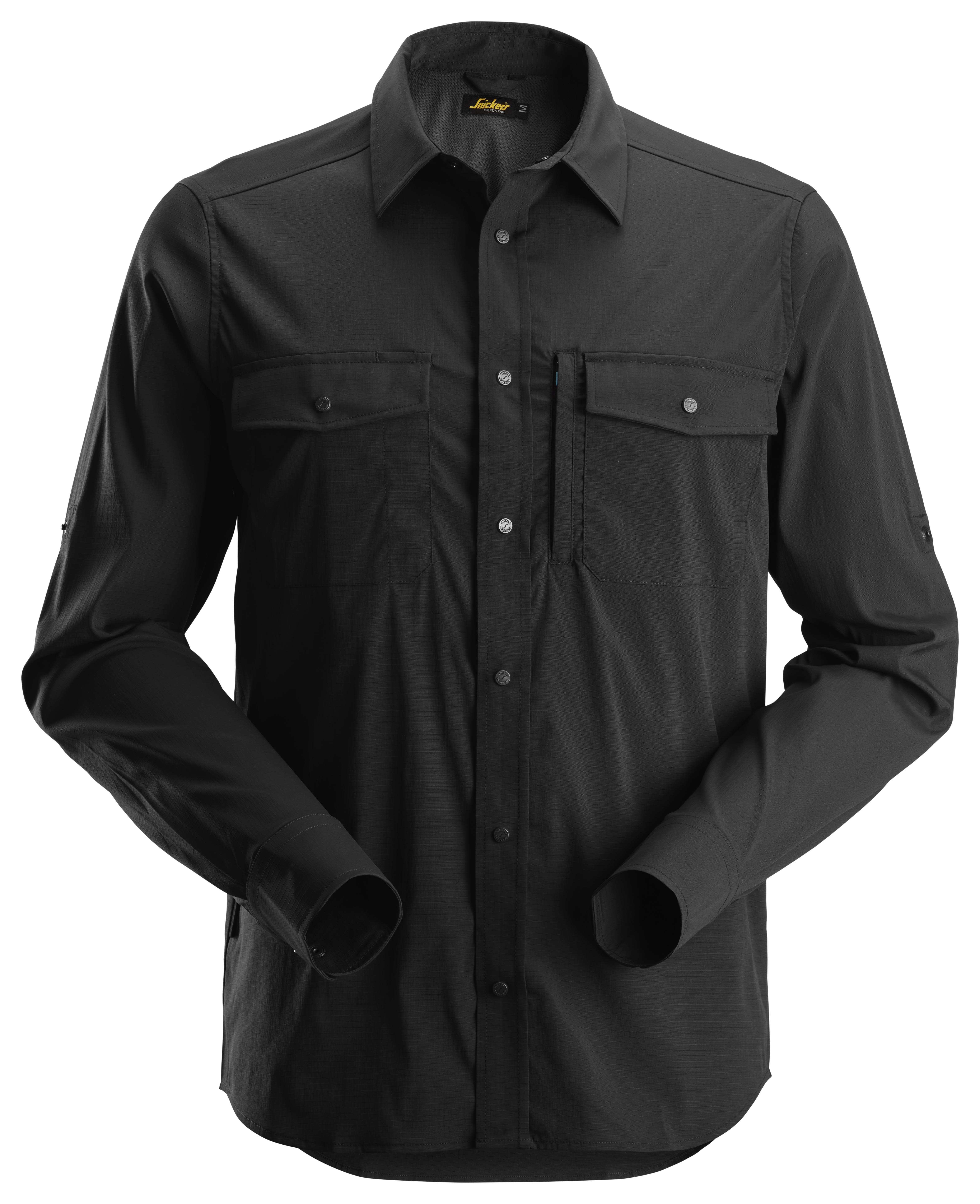 Snickers Workwear 8521 LiteWork Skjorte sort Sort