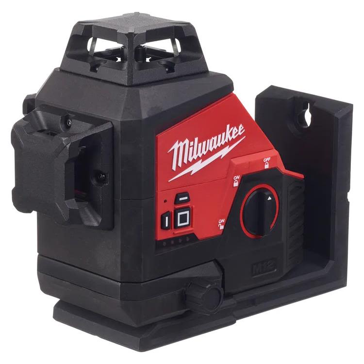 Milwaukee M12 3PL-0C Korslaser grön, utan batterier och laddare