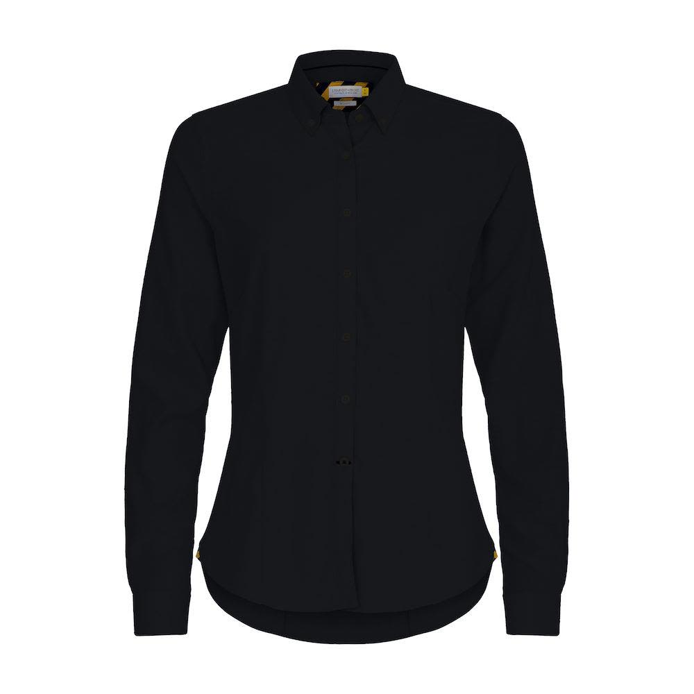 J. Harvest & Frost Yellow Bow Skjorta Svart