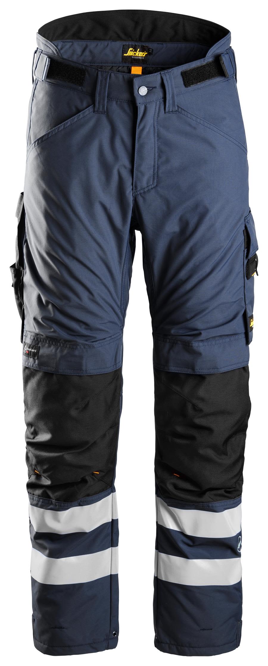 Snickers Workwear 6619 AllroundWork Vinterbukse marine/svart, lange, foret Marine/Svart