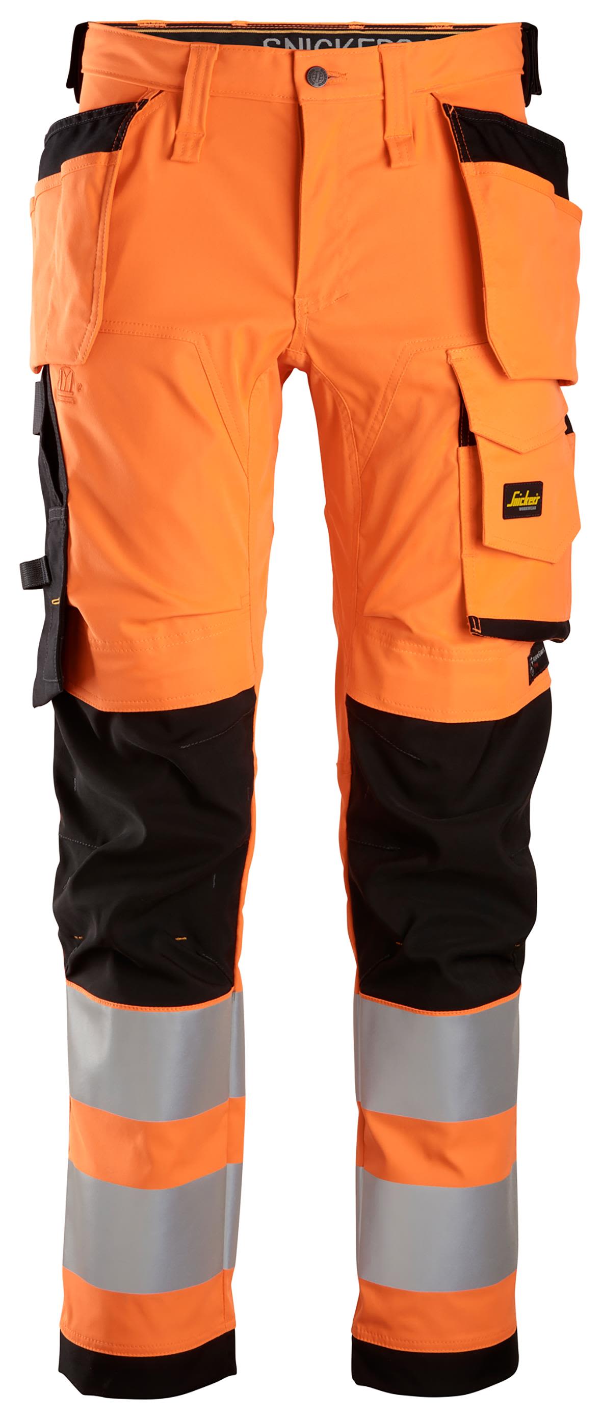 Snickers Workwear 6243 AllroundWork Arbetsbyxa varsel, orange/svart Varsel, Orange/Svart