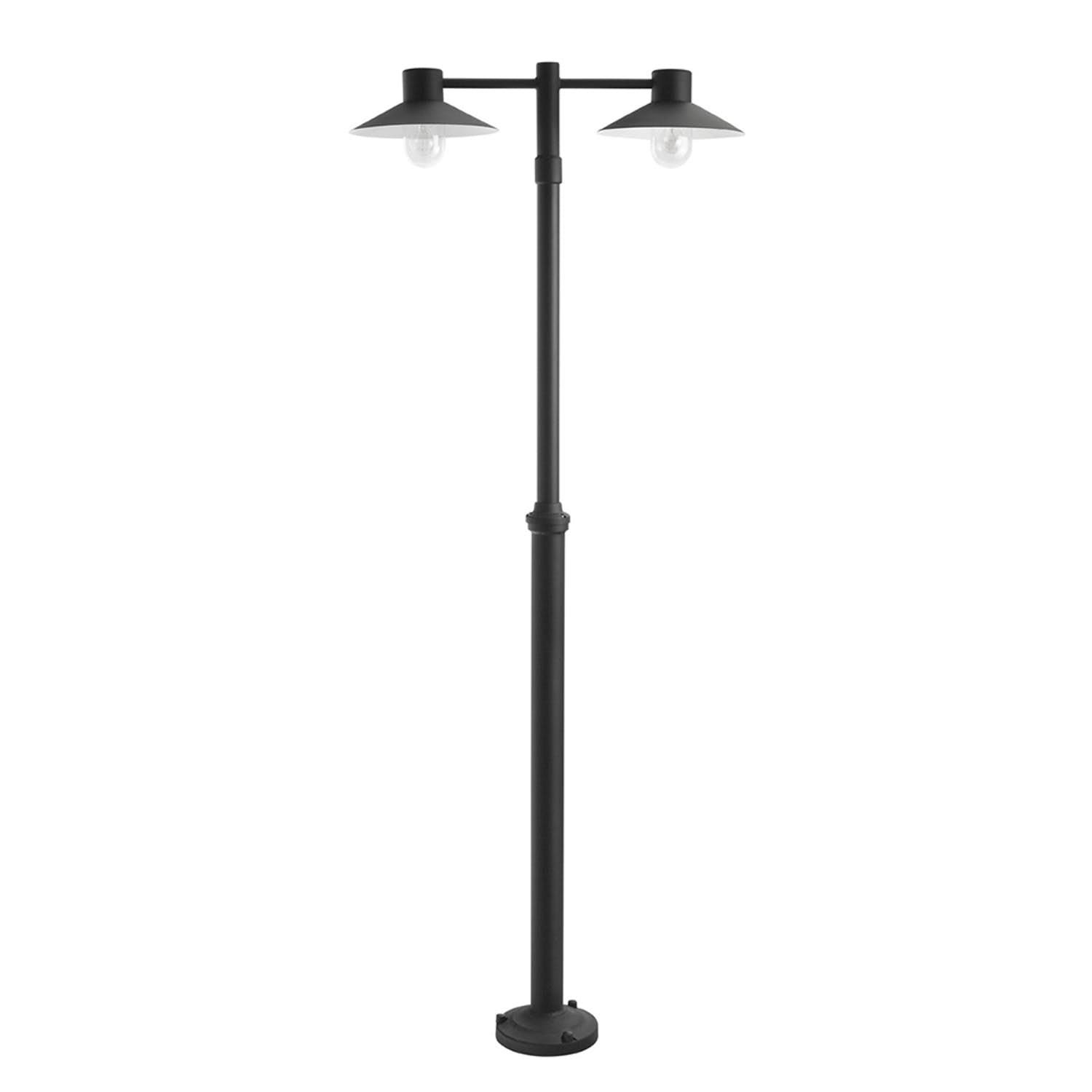 Norlys Lund 275 Stolpearmatur E27, 106W, IP54 Svart